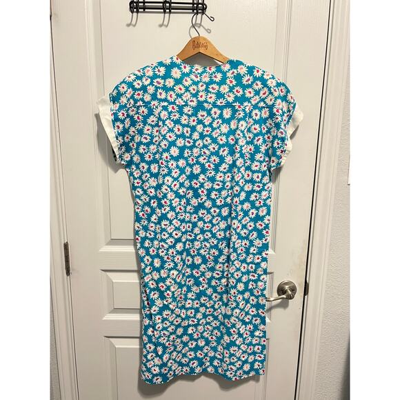 Vintage Armonie blue and white floral dress from Italy - Picture 3 of 5